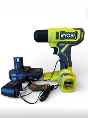 RYOBI ONE+ 18V Cordless 3/8" Drill Driver Kit 1.5 Ah Battery & Charger PCL201.